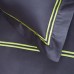 Элитное турецкое постельное белье MieCasa сатин - Milano antrasit-yesil антрацит-зеленый евро