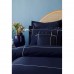 Элитное турецкое постельное белье MieCasa сатин - Plus lacivert-beyaz синий-белый king size