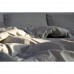 Bed linen Barine Washed cotton - Pinstripe antrasit anthracite family