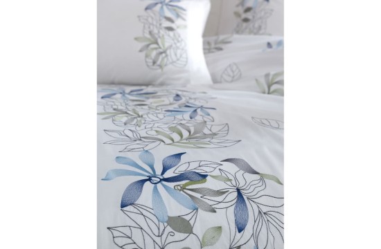 Bed linen Dantela Vita satin with embroidery - Bahar 200x220