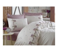 Bed linen Dantela Vita satin with embroidery - Nisa 200х220