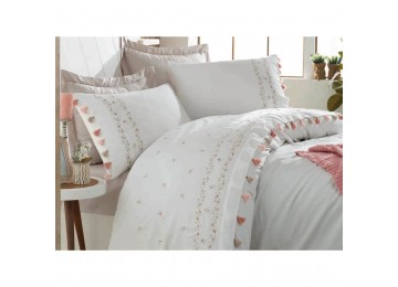 Bed linen Dantela Vita satin with embroidery - Royal 200x220