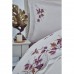 Постільна білизна Dantela Vita сатин з вишивкою Sonbahar lila ліловий 200х220