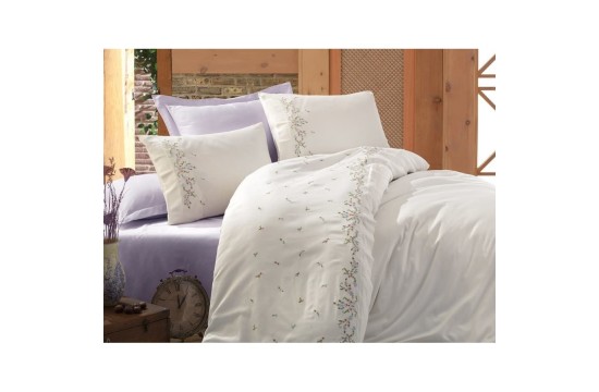 Bed linen Dantela Vita satin with embroidery - Nil 200x220