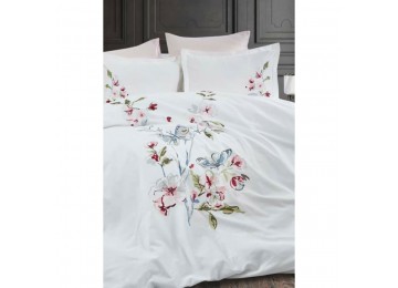Bed linen Dantela Vita satin with embroidery - Hayal 200x220