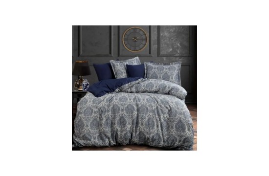 Bed linen Dantela Vita satin jacquard - Carolina lacivert blue 200x220
