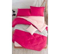 Bed linen Eponj Home Paint - Mix Fusia-Somon ranfors euro