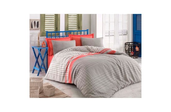 Bed linen Eponj Home - Willy Kirmizy ranforce euro