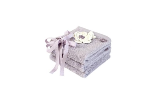 Towel set Irya - Lona lila purple 30*50 (3 pcs) Turkey