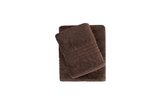 Bath towel Irya - Linear orme kahve coffee 70*130 Turkey