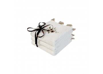 Towel set Irya - Elia ekru milky 30*50 (3 pcs) Turkey