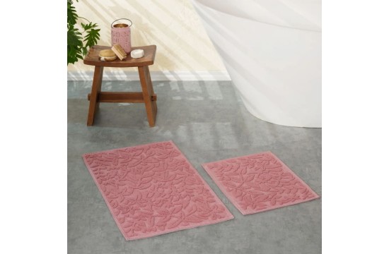 Set of rugs Karaca Home - Kelly Flower murdum plum 50*80+50*40