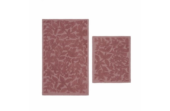 Set of rugs Karaca Home - Kelly Flower murdum plum 50*80+50*40