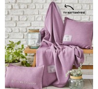 Плед Karaca Home - Softy Comfort lila лиловый 130*170