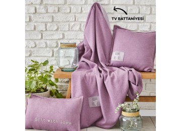 Плед Karaca Home - Softy Comfort lila фіолетовий 130*170