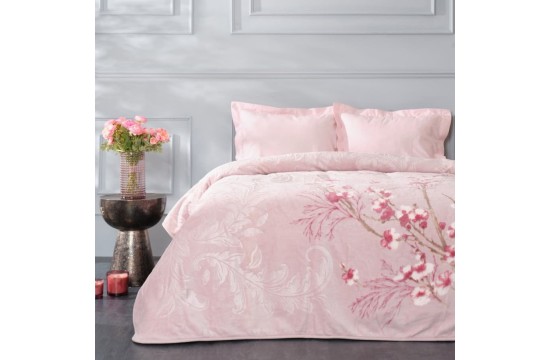Плед Karaca Home - Sakura gul kurusu розовый 200*220 евро