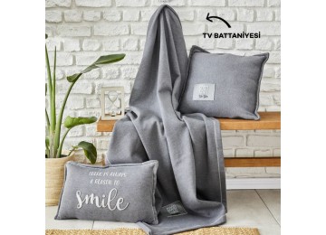 Blanket Karaca Home - Softy Comfort gri gray 130*170