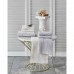 Набор полотенец Karaca Home - Delora offwhite-gri кремовый-серый 8 предметов Турция
