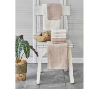 Towel set Karaca Home - Delora offwhite-bej cream-beige 8 items Turkey