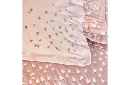 Bedding set with bedspread Karaca Home - Passaro blush powder euro Turkey
