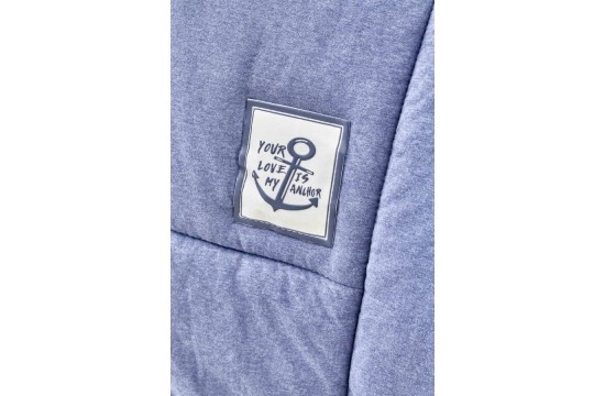Набор постельное белье с одеялом Karaca Home - Toffee indigo индиго полуторный