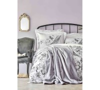 Bedding set with bedspread Karaca Home - Arden siyah 2020-1 black euro