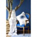 Набір постільна білизна з покривалом + піке Karaca Home - Belina mavi блакитний євро