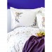 Набор постельное белье с пледом Karaca Home - Fertile lila 2020-1 лиловый евро