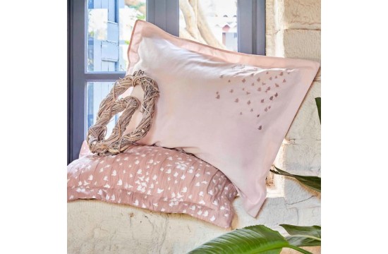 Набор постельное белье с покрывалом Karaca Home - Passaro blush пудра евро Турция