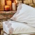 Bed linen Karaca Home ranforce - Melissa pudra powder with euro guipure