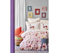 Bed linen Karaca Home ranforce - Elia pembe 2020-1 pink euro