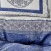 Постельное белье Karaca Home ранфорс - Dante mavi голубой евро