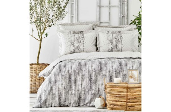 Bed linen Karaca Home ranforce - Lepida gri gray euro