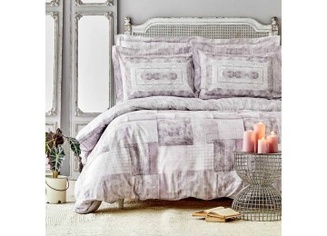 Bed linen Karaca Home ranforce - Carell murdum purple euro