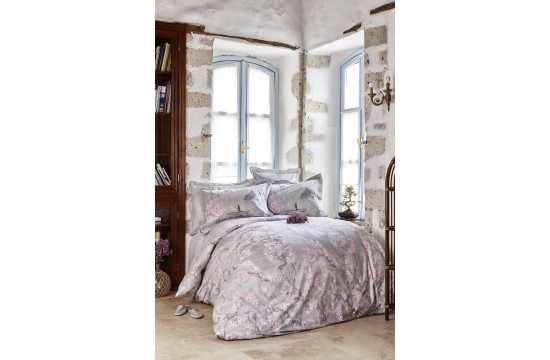 Bed linen Karaca Home ranforce - Akina gri gray one and a half