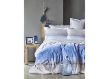 Bed linen Karaca Home ranforce - Lapis indigo blue euro