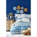 Bed linen Karaca Home ranforce - Nalini mavi euro blue (PVC)