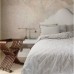 Bed linen Lotus Home Washed cotton - Pinstripe kahve-bej euro