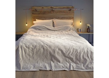 Bed linen Lotus Home Washed cotton - Daften kahve-bej family