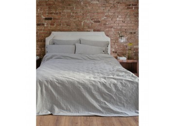Bed linen Lotus Home Washed cotton - Pinstripe anthracite euro