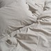 Bed linen Lotus Home Washed cotton - Pinstripe kahve-bej family