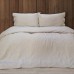 Bed linen Lotus Home Washed cotton - Pinstripe kahve-bej euro