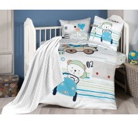 Bedding set for newborns First Choice - Joyce Bamboo + Knitted blanket