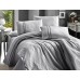 Euro bed linen First Choice Stripe Style Gri Satin