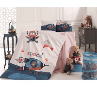 Комплект постельного белья для новорожденных Belizza - Space ранфорс