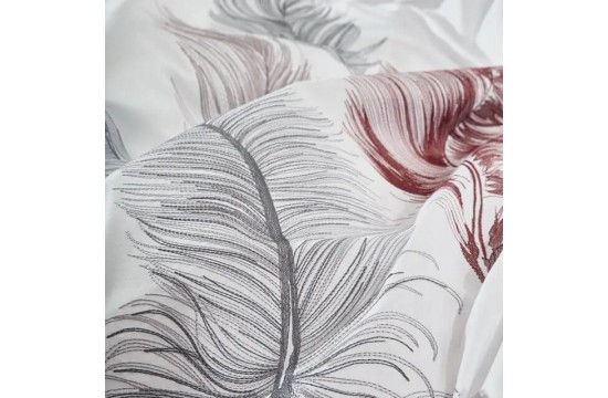 Turkish bed linen euro Dantela Vita Iz White satin with embroidery