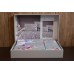 Single bed set First Choice Homesko Marea Powder Ranfors / fitted sheet