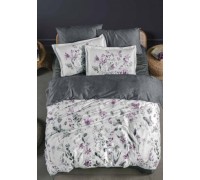 Euro bed linen La Romano Delcina Gray Satin Premium