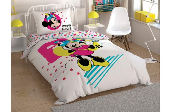 Disney TAC Teen Set Minnie Color Mayhem Ranforce / Elasticated Sheet