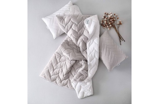 Anti-allergic blanket Othello - Colora Grey/White King Size 215x235 cm